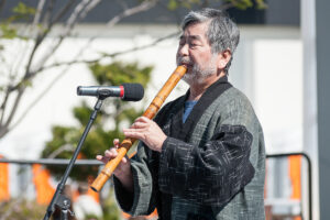 Masayuki Koga, shakuhachi